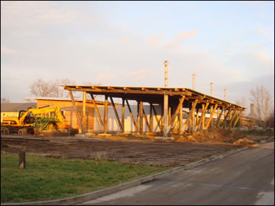 Neubau Kaminholzaufbereitungsanlage